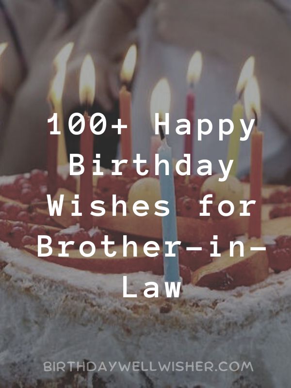 Happy Birthday Wishes for Brother-in-Law