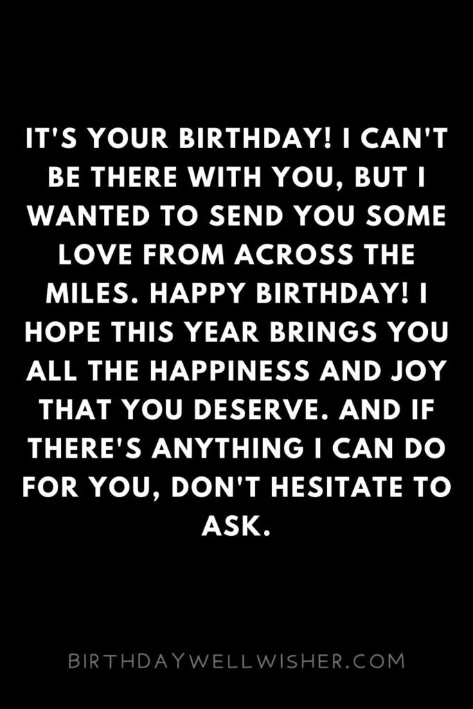 Birthday Wishes for Boyfriend Long Distance