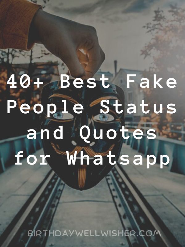 Best Fake People Status and Quotes for Whatsapp
