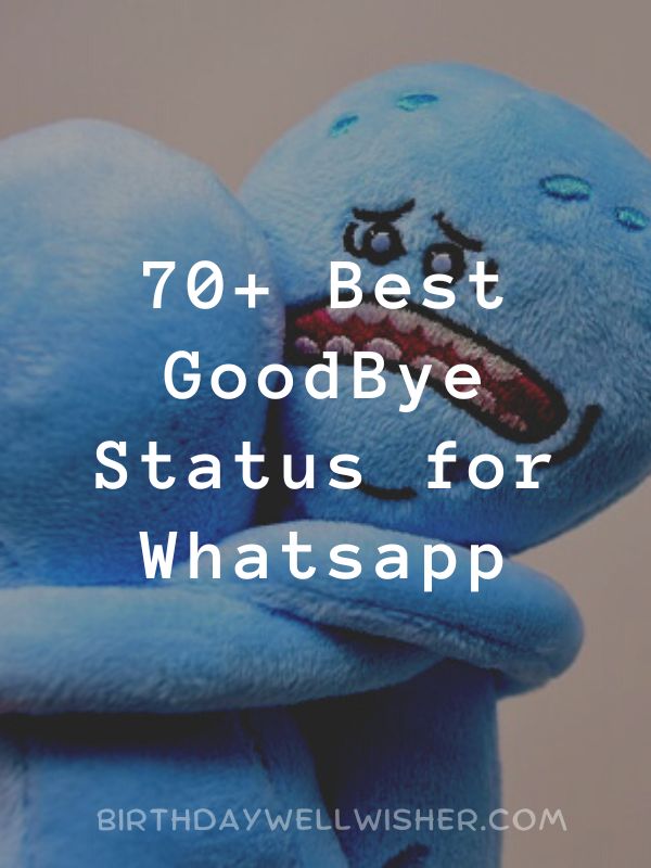 Best GoodBye Status for Whatsapp