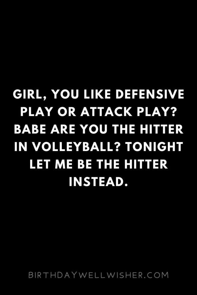 Best Volleyball Pick Up Lines